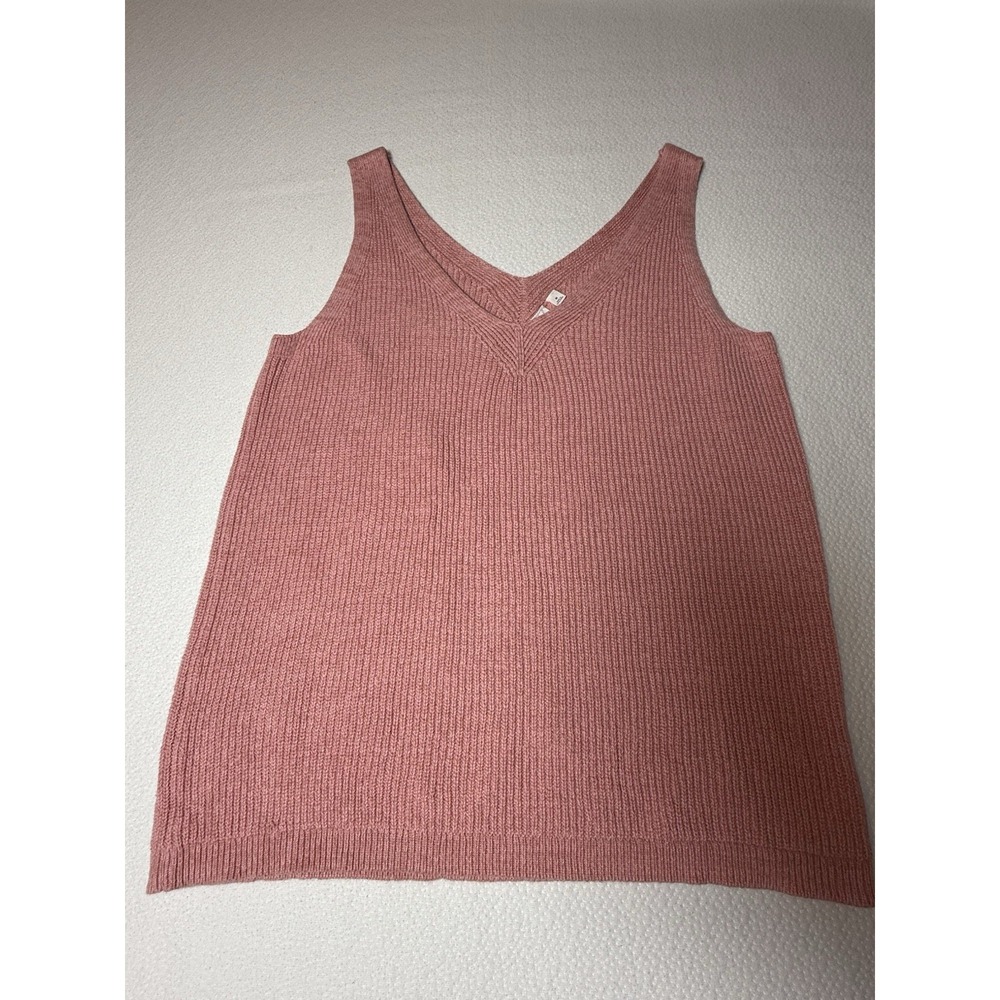 GAP‎ Pink Ribbed Knit Sleeveless Sweater Tank Top Women's Medium